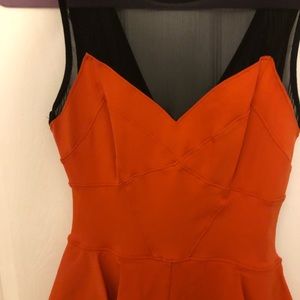 bebe Dresses - Bebe peplum orange dress bebe Dresses - Bebe peplum orange dress